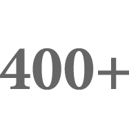 400+