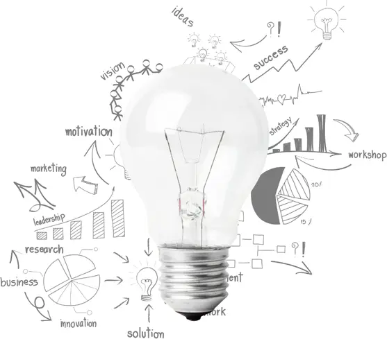 lightbulb-ideas Lightbulb and Sketches
