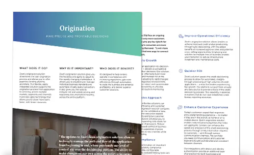 Origination Brochure