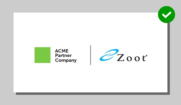 Zoot Partner Lead Logo Lockup Placement