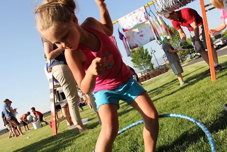 Girl with Hula-Hoop