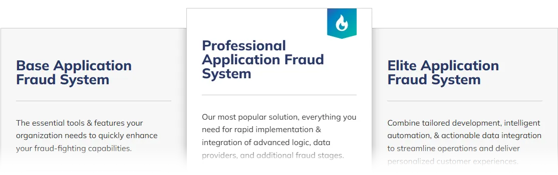 Application Fraud Table