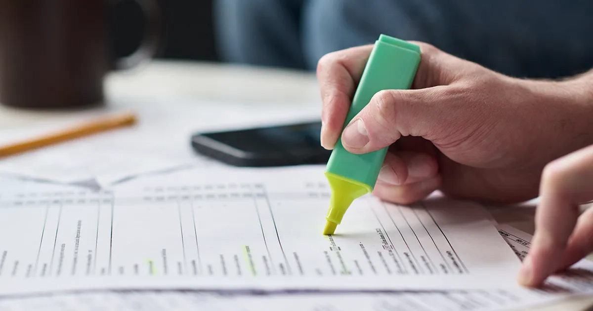 Highlighting Tax Forms