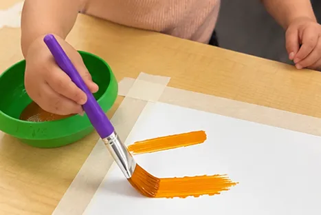 Kid Painting Watercolors